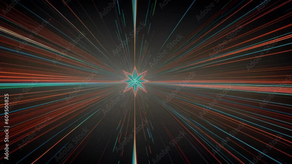 Poster colorful abstract shapes and lines. generative ai