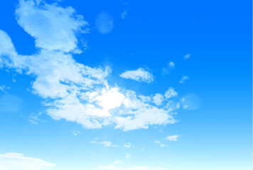 青空　雲　風景　背景	