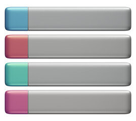 isolated empty box container ui game set