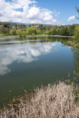 Spring Landscape of Pancharevo lake, Bulgaria