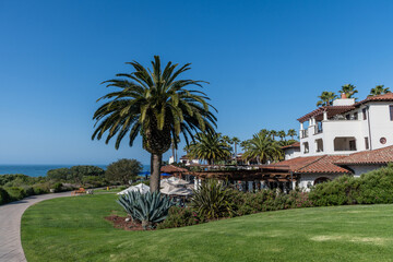 Scenic seaside vista in Goleta near Santa Barbara, Southern California