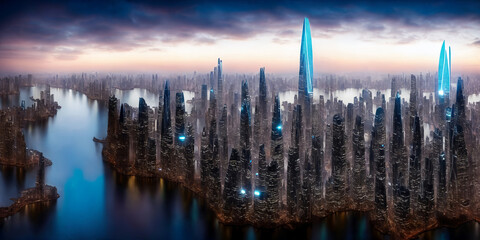 Obraz premium City of the future