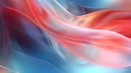 3D Abstract digital background wallpaper red and blue pastel
