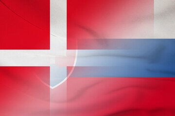 Denmark and Slovakia government flag international negotiation SVK DNK