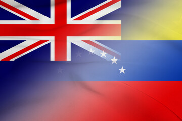 New Zealand and Venezuela state flag transborder contract VEN NZL