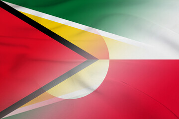 Guyana and Greenland government flag international contract GRL GUY