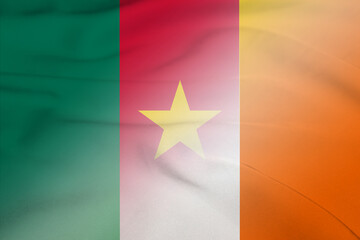 Cameroon and Ireland state flag international negotiation IRL KHM