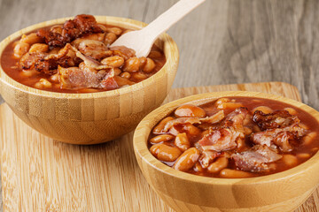 Bowl of Baked Beans also known as Pork & Beans