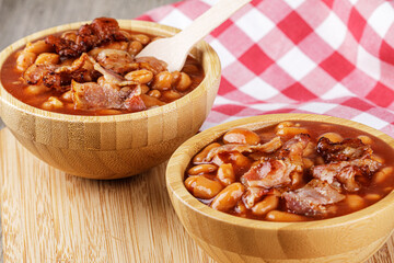 Bowl of Baked Beans also known as Pork & Beans