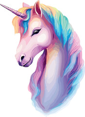 Ethereal Unicorn in the Forest, Illustration