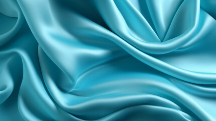 Obraz premium Blue latex fabric. Highly defined latex texture. AI generated imagen. 