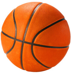 Basketball ball sports equipment on white png file.