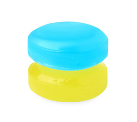 Cough drops isolated on white. Sore throat treatment