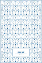 Unique cube pattern for abstract background