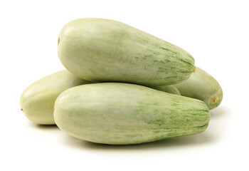 Muskmelon (yangjiaomitianguo) on white background
