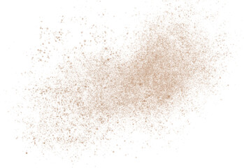 Fototapeta na wymiar Seamless Dust particles explosion fly, isolated on transparent background.