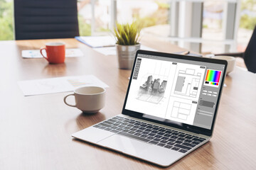 Architectural design modish software application for architect business and professional designer
