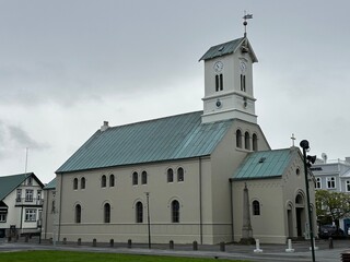 the church in Iceland. photo during the day.