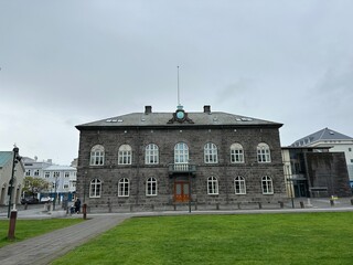 Reykjavik parliament building, iceland. the Icelandic parliament building.