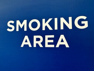 smoking area. sign indicating the permissibility of smoking.