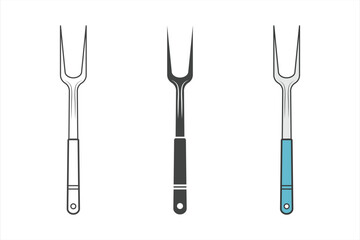 Fork Vector, Fork illustration,  Cooking Fork Silhouette, Restaurant Equipment, Cooking Equipment, Clip Art, Utensil, Silhouette