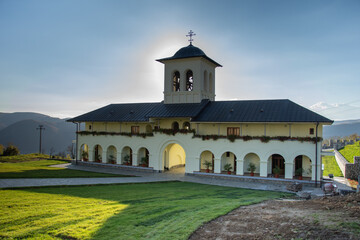 New  Orthodox monastery of nuns from Salva, Built in 1994,Bistrița.Romania Image of October 2022