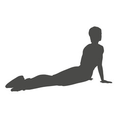 Young female workout. Sport girl doing stretching exercise. Sport fashion girl silhouette
