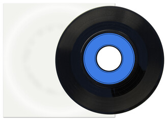 Disque vinyle microsillon sur pochette 