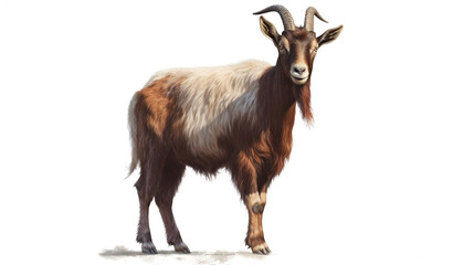 Naklejka na ściany i meble goat on white background