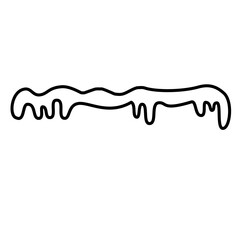 melting snow line icon