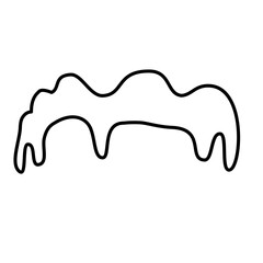 melting snow line icon