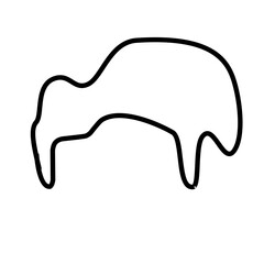 melting snow line icon