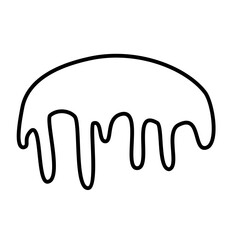 melting snow line icon