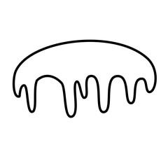 melting snow line icon