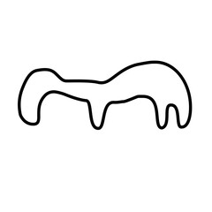 melting snow line icon