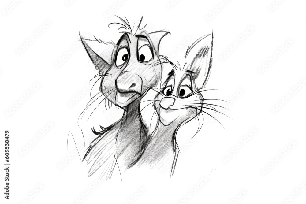 Poster cat and mouse generative ai