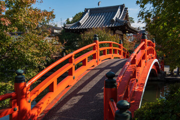 Footbridge in Kyoto's Shinsen-En Park