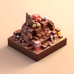 chocolate bar Created with generative AI tools