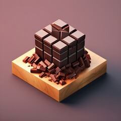 chocolate bar Created with generative AI tools