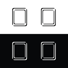 Rectangle vector logo template design