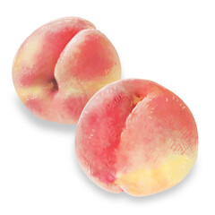 甘い香りがただよう桃のイラスト