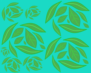 Fototapeta na wymiar plant pattern illustration