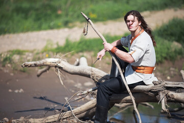 A man in ethnic clothes is a Scandinavian