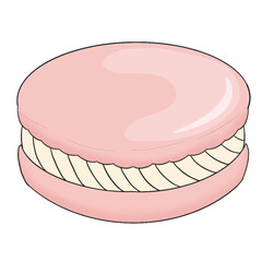 Rose macaron
