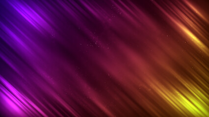 Fototapeta premium Abstract Purple Red Yellow Shine Blurry Glowing Diagonal Slanted Streaking Light Texture Background