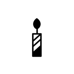 Candle Stripe Party Solid Icon