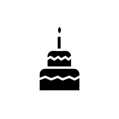 Cake Decoration Party Solid Icon