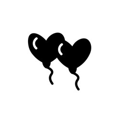 Heart Love Party Solid Icon