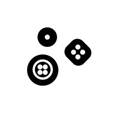 Atelier Buttons Clothes Solid Icon