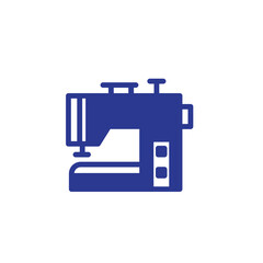 Tailor Sewing Machine Solid Icon